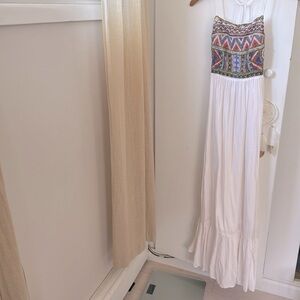 Zara Multicolor Embroidered Maxi Dress